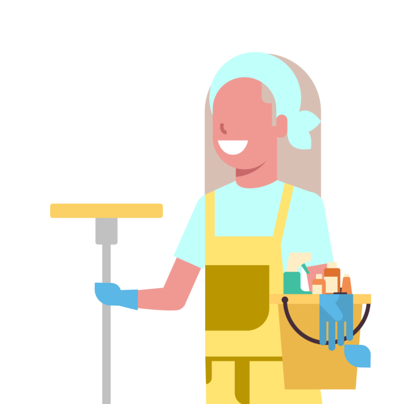 About Blitz Cleaning Services female cleaner